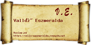 Valló Eszmeralda névjegykártya